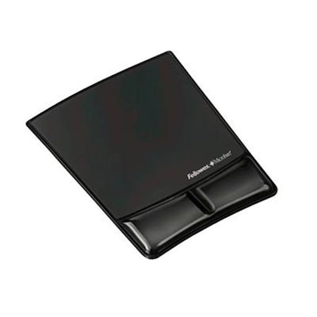 Fellowes Fellowes 9182301 Mousepad / Wrist Support - Black 9182301